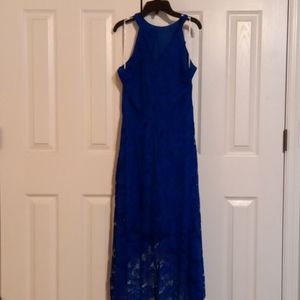 Women's Floral Lace halter formal dress.